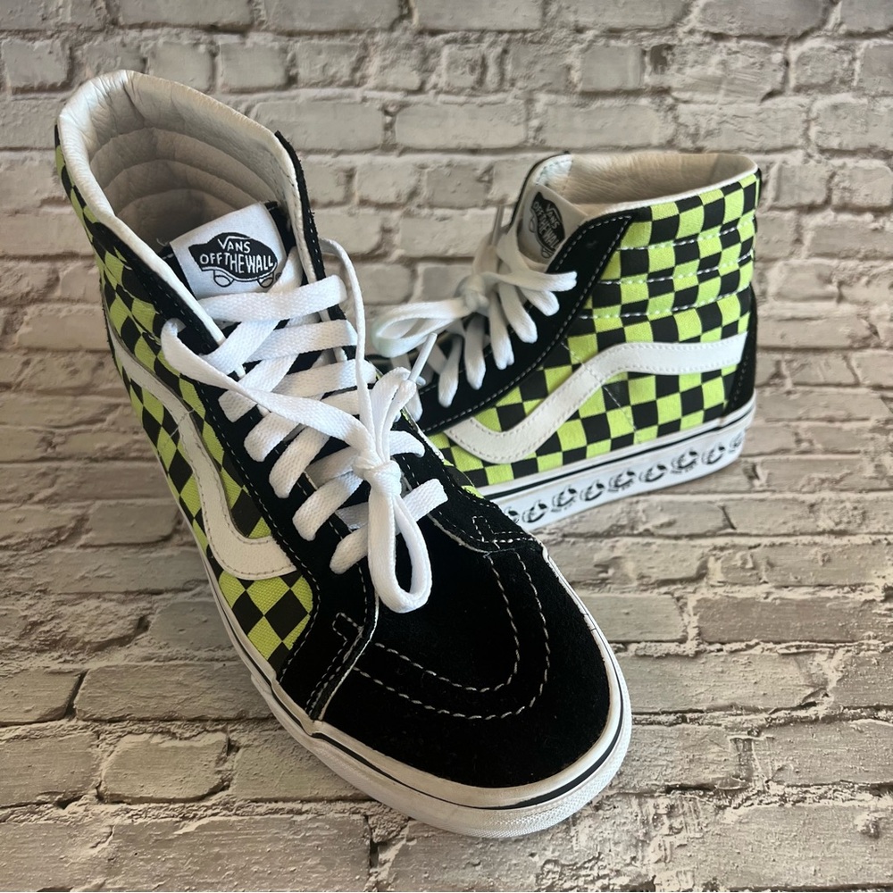 Vans Sk8-Hi Reissue (Vans Bmx) Checkerboard High Top Unisex Skate Shoes Sneakers